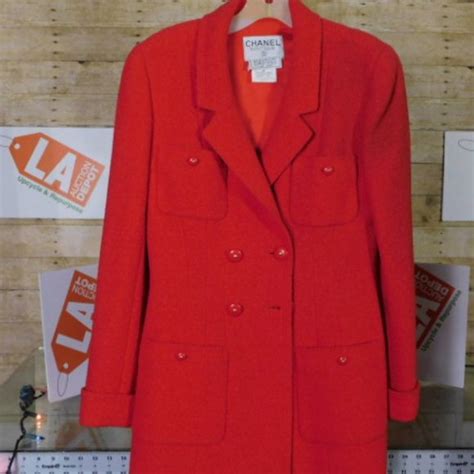 chanel red coat|Chanel coat for men.